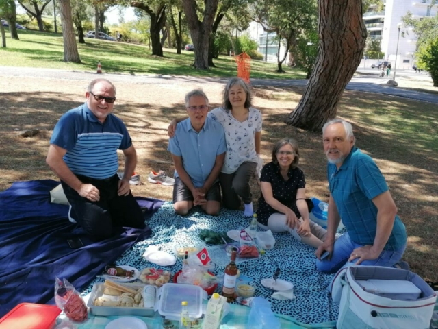 Bretz, Rodrigo, Rondan e esposas - Lisboa - Déjeuner sur l'herbe - 30/07/2021